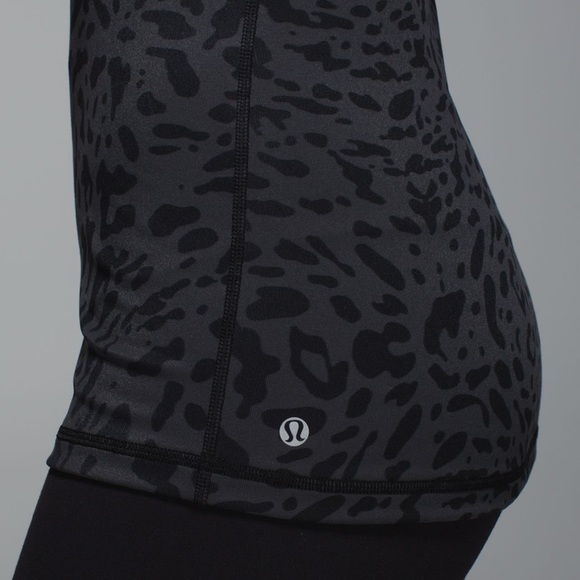 Lululemon pop strip echerry cheetah meshed up tank - Picture 3 of 10
